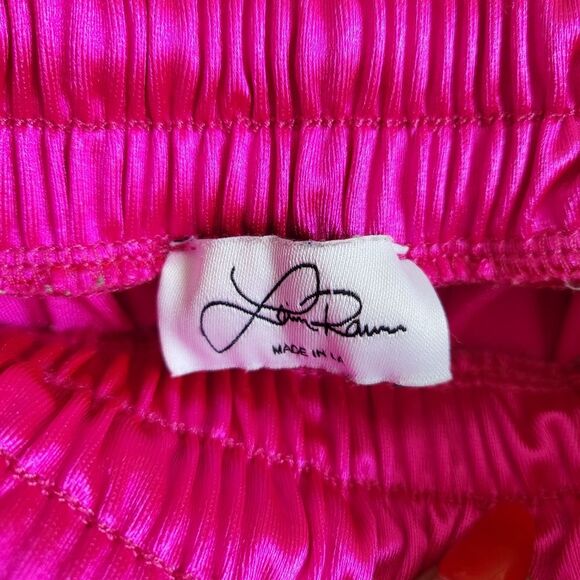 Laina Rauma Club Bed Hot Pink Drawstring Sheen Lightweight Satin Style Pants XXL - Picture 5 of 12